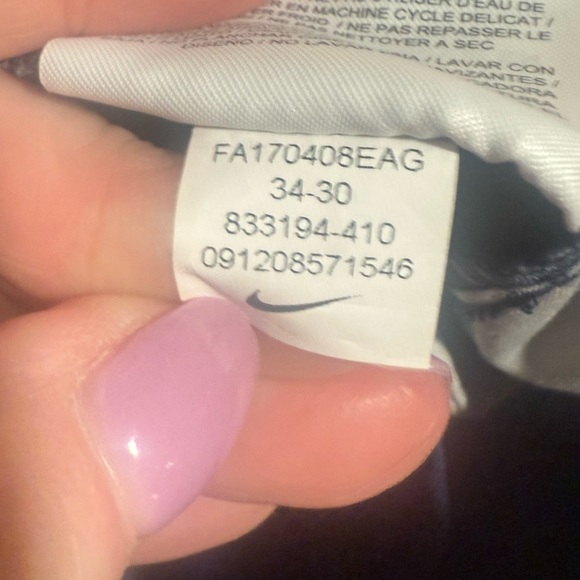 Nike Golf pants standard fit size 34 x 30 navy golfer vacation spring preppy - Picture 4 of 8